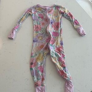 Little Sleepies Pastel Floral Kids Footie